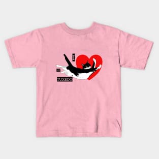 I love my Cute Tuxedo Cat Copyright TeAnne Kids T-Shirt